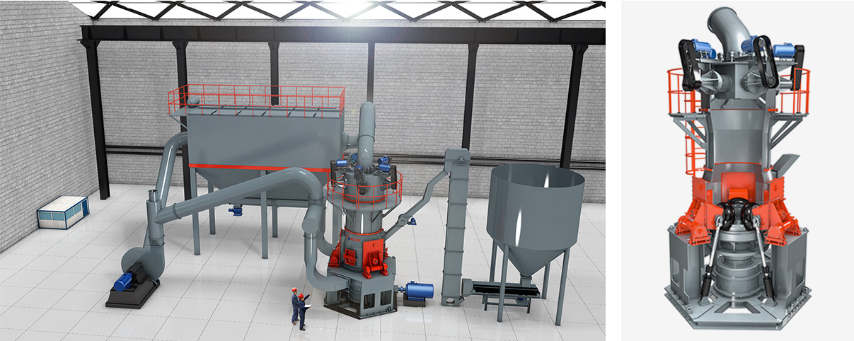 HLMX超細(xì)立磨裝修石膏粉超細(xì)磨機(jī)生產(chǎn)線(xiàn)